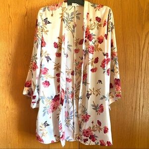 Floral Silky Kimono